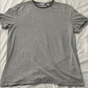 Men's Calvin Klein Gray Striped T-Shirt